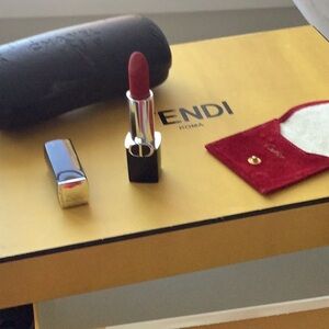 Fendi Gold Box with Red and Black Lingerie Set